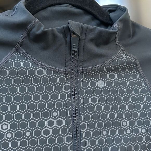 Sweaty Betty Power Zip Gray Geo Print Jacket - Picture 3 of 10